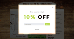 Desktop Screenshot of beckhardware.com